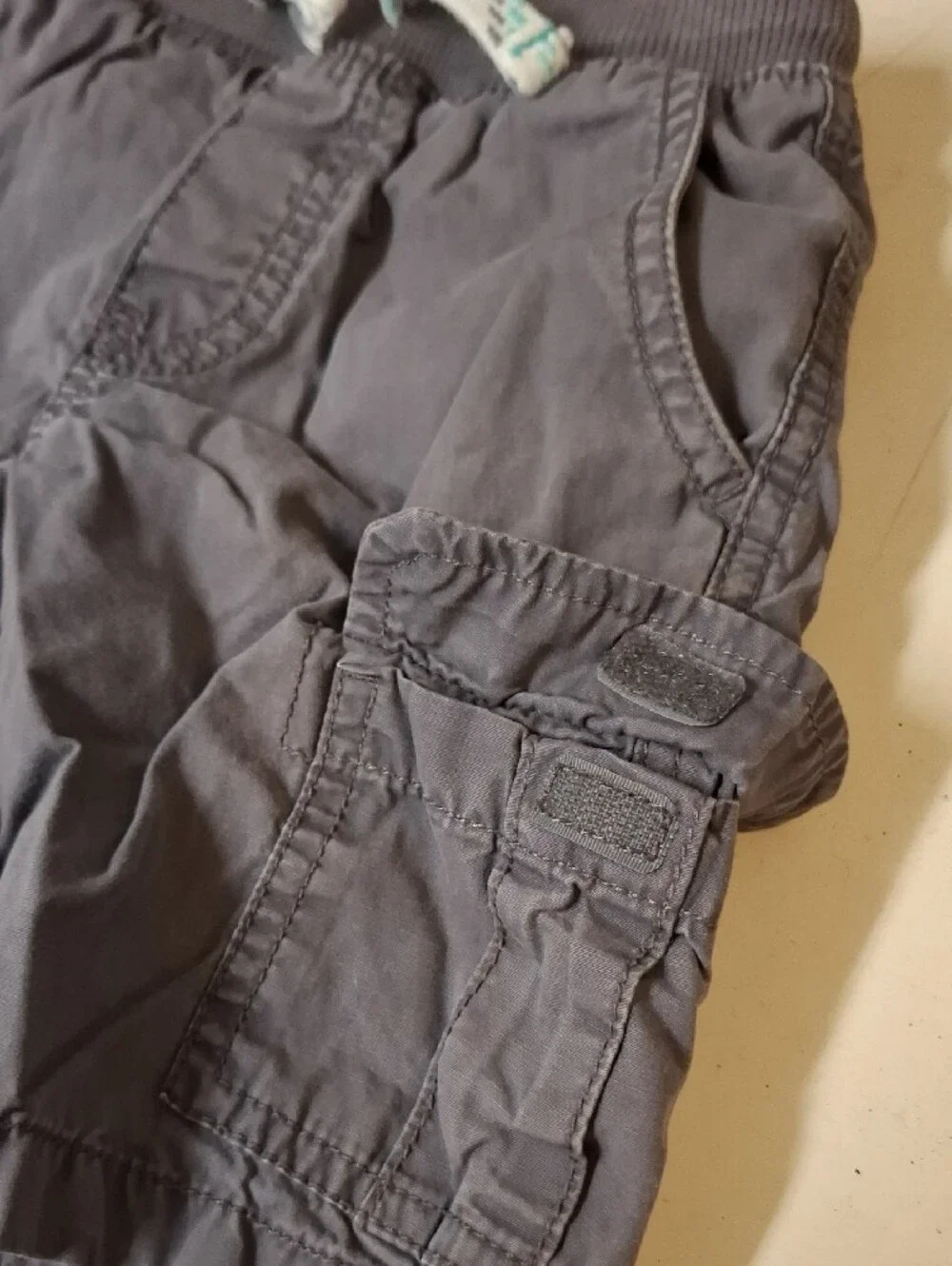 Carter's Dark Gray Cargo Shorts with Drawstring